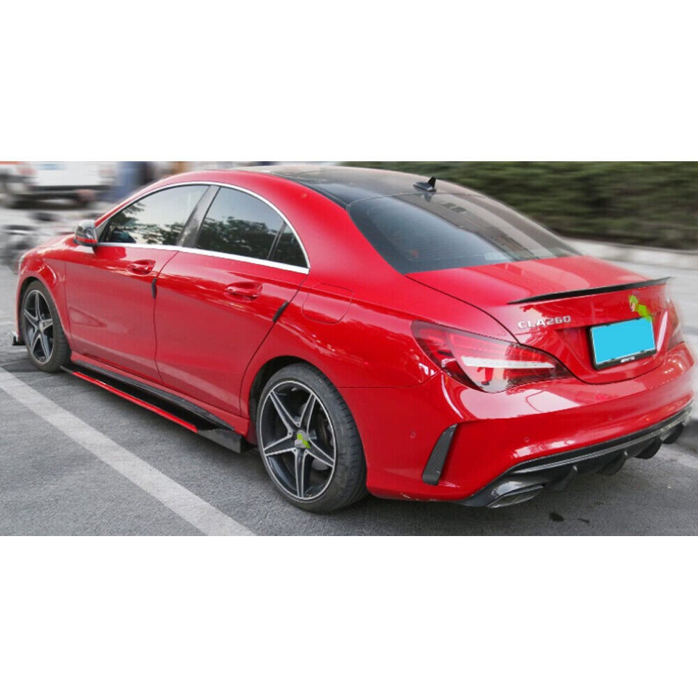 For Maserati G Glossy Black Look 86.6" Side Skirt Extension Spoiler Splitter
