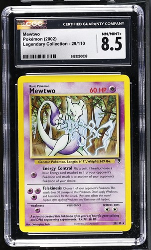 Mewtwo graded CGC 8.5 for sale on eBay