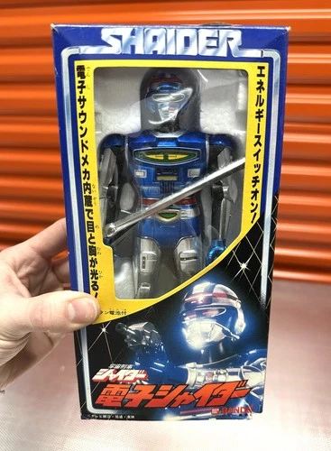 ✨RARE! VINTAGE 1984 SHAIDER SPACE SHERIFF BANDAI ROBOT ACTION FIGURE MIB!✨