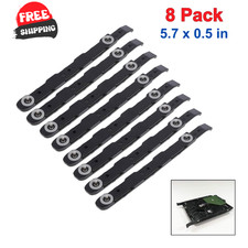 8 Pack Chassis Hard Drive Mounting Plastic Rails, Black Chassis Hard Drive Rails