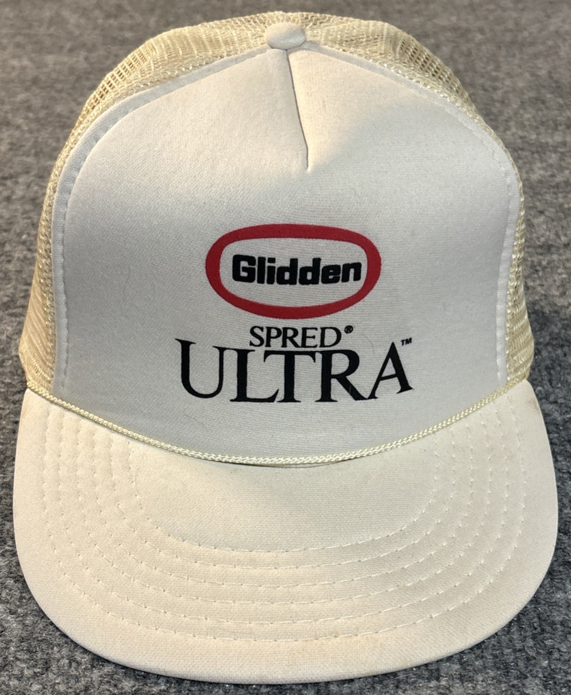 Glidden Hat Speed Extra Mesh Snapback Vintage Whi… - image 1