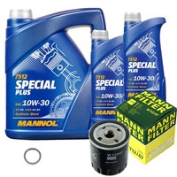 MANN-FILTER Inspektionspaket Mannol 7L Special Plus 10W-30 FüR Renault Laguna I