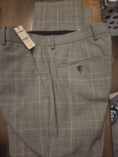 NEW Express Men's Wool Blend Plaid Pants With Stretch 28 X 30