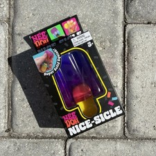 Purple & Pink Needoh Nice-Sicle Popsicle Nicesicle Jelly Squishy Toy Nee Doh NEW