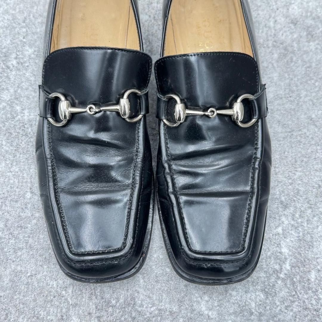 GUCCI Women's Loafers Horsebit Leather Black EU37.5/US7.5 120235c thumbnail 16