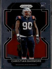 2021 Panini Prizm Christian Barmore (RC) #388 New England Patriots NFL Card