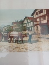 Lithographie Signée Pays Basque