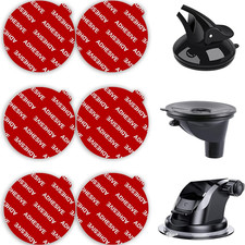 Dashboard Pad Mounting Disk Sticky Adhesive Replacement Kit, 6Pcs 2.1" 53Mm Cir