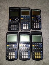 Lot of 6 Texas Instrumens TI-83 Plus TI-85 TI-73 Graphing Calcualtors