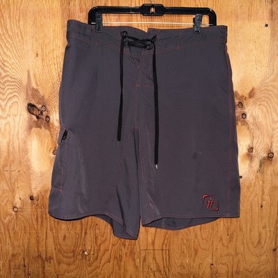 Immersion Research Board Shorts Men s 34 Gray Nylon Swim Surf Quick Dry Pockets