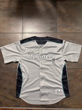 Seattle Mariners Baseball Jersey Dynasty Series Gray Size XL