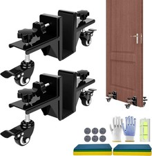Door Lifter Tool Kit 2 Heavy Duty Door Installation Jacks, Shim Pads, Spirit lvl