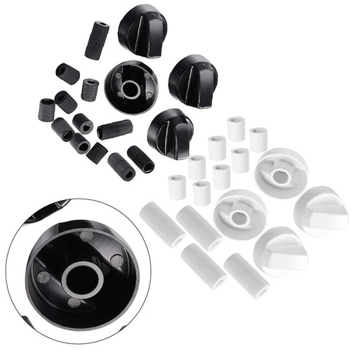 For Stove Replacement Knobs 4 Knobs and 12 Adapters for Effortless Installation - Picture 2 of 16