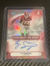 2025 Bowmans Best University Ty Simpson Auto #BOA-TYS
