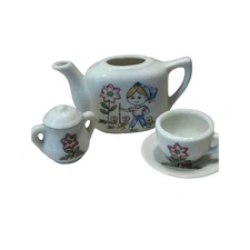 Vintage ceramic miniature tea set Teaparty Collection