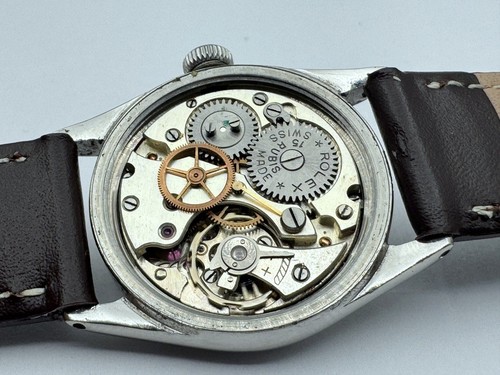 1940's ROLEX OYSTER ROYALITE Ref 4220 MILITARY WW2 ORIGINAL DIAL STEEL SERVICED - Picture 5 of 18