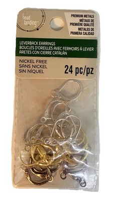 Bead Landing Leverback Earring Mixed Color Pack Qty:24
