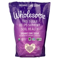 Wholesome Sweeteners Inc  Organic Cane Sugar 4 lbs 1 81 kg Fair Trade,