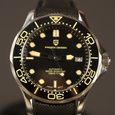 Pagani Design PD-1667 Automatic NH35A Diver Black Dial Full Kit Excellent