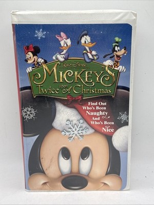 Mickeys Twice Upon A Christmas (VHS, 2004) Clamshell