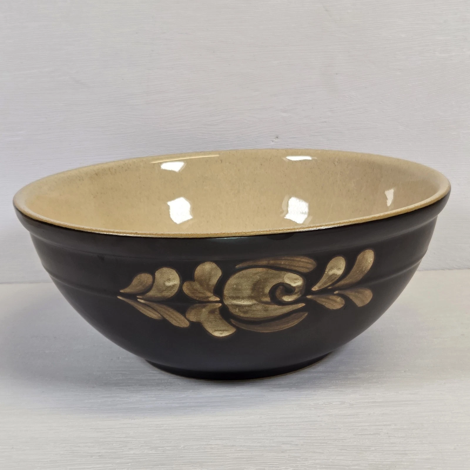 Vintage Denby Bakewell 4 Pint Large Mixing Serving Bowl 10” Stoneware England