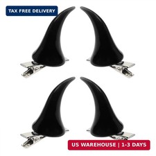Penta Angel Halloween Evil Horn Hair Clips 4pcs Small Horror Demon Goth Ear Hair