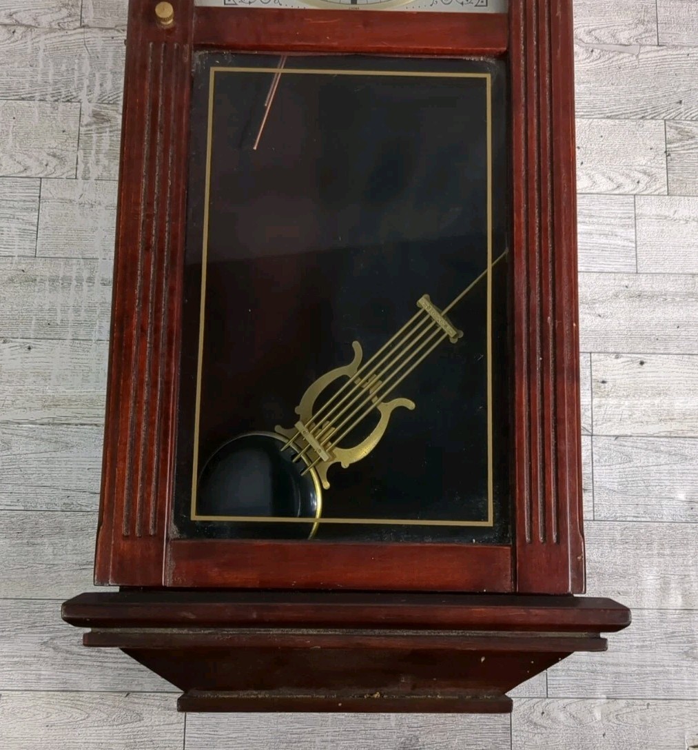 Vintage Tempus Fugit 31 Day Wall Clock w/Mechanical Key & Wind