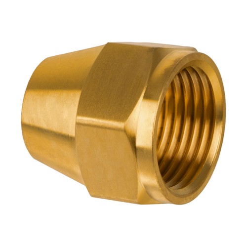 KAINGA 1/2" Flare Nut, Brass SAE 45ยฐ Flare Tube Fitting for Propane, LP, and Nat