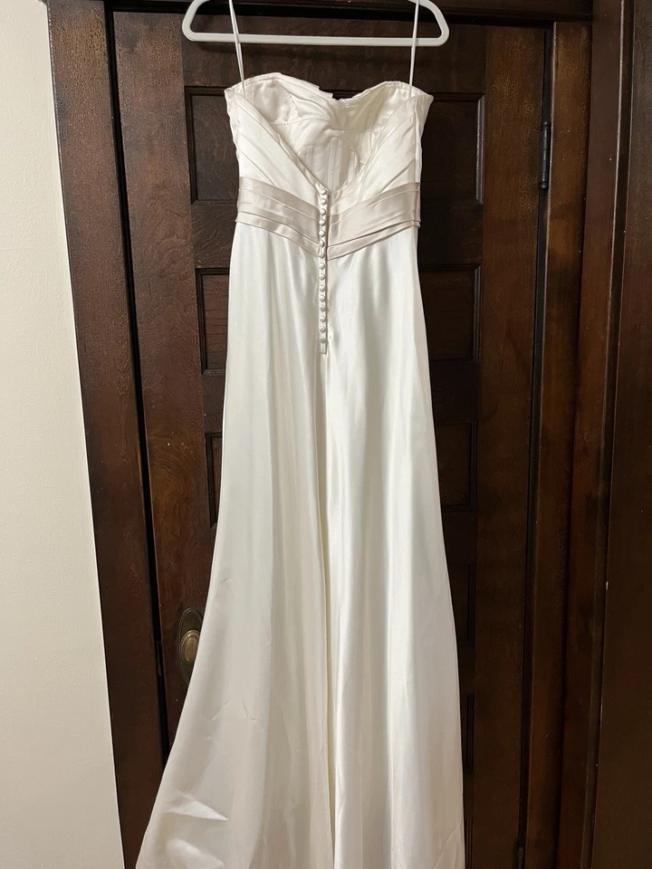 Vestido de noiva Casablanca tamanho 10 gravata de seda - Imagem 3 de 4