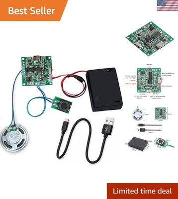 8MB Sound Recordable Module Button Control Programmable Voice Chip, MP3 Music...