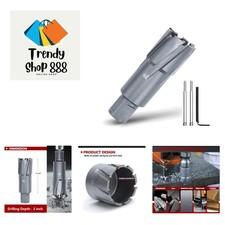 1-1/4" x 2" Annular Cutter with Weldon Shank,32mm Carbide Tip Annular Drill B...