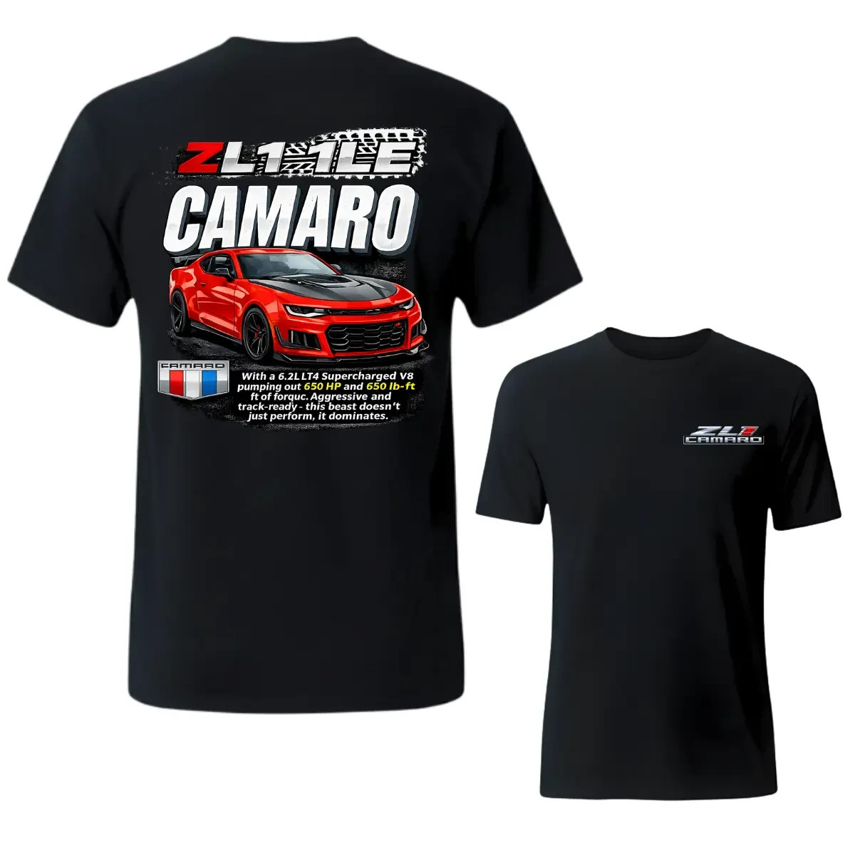 Camaro ZL1 The Camaro Muscle Car Racing Graphic T-Shirt Performance Tee