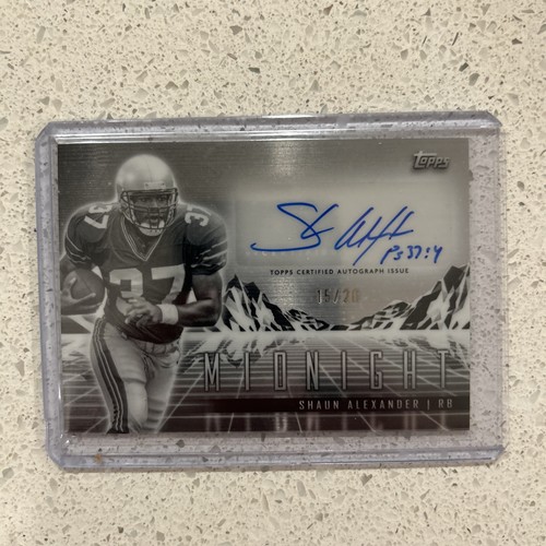 2024 Topps Midnight Football Horizon Signatures Shaun Alexander Auto /20