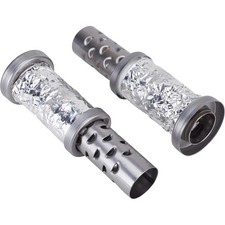 Speedway Motors 3.5 Inch Lake-style Header Muffler Inserts 6-sided Louvered