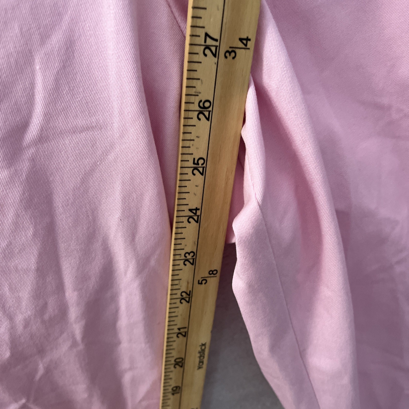 Talbots Womans Crop Pants Pink Solid Plus 24W Cot… - image 4