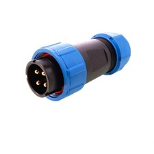 Weipu HQ 12 / 24 / 48V Stecker 4-polig, MALE, IP67
