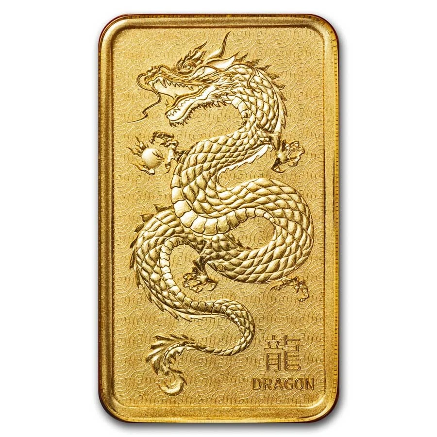 2024 1 oz Gold Bar - Perth Mint Lunar Dragon - Image 3 of 4