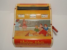 Vtg Wolverine Modern Math Subtraction Mechanical Tin Toy Machine