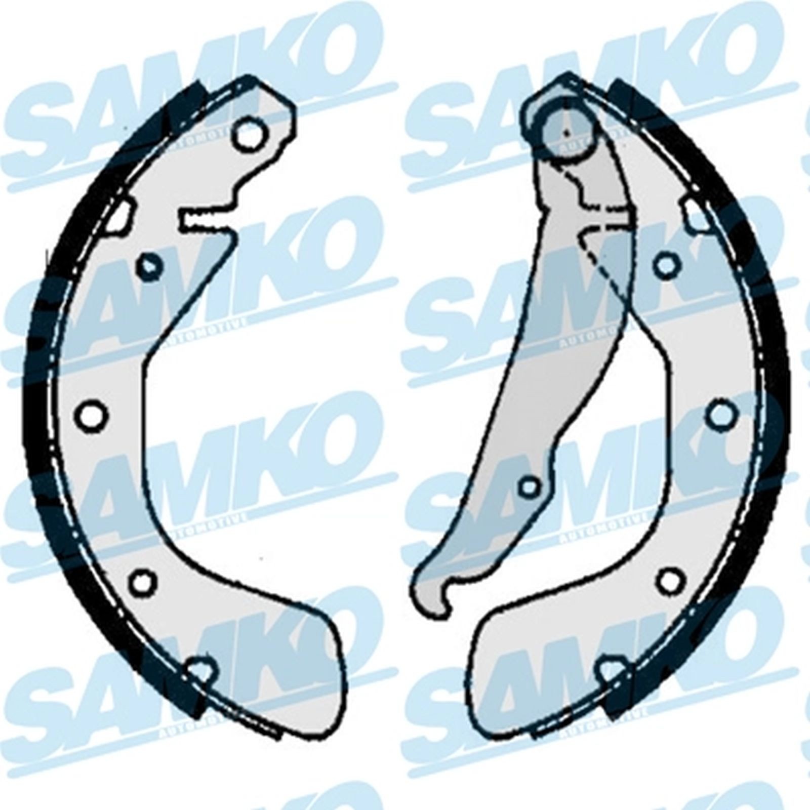 ORIGINAL® SAMKO Bremsbackensatz Hinten für Opel CORSA C CORSA B ASTRA F CC