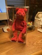 Ty Beanie Baby Magenta Old Face Teddy