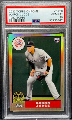 2017 Topps Chrome 1987 Topps #87T8 - Aaron Judge - Rookie Card RC PSA 10 GEM MT