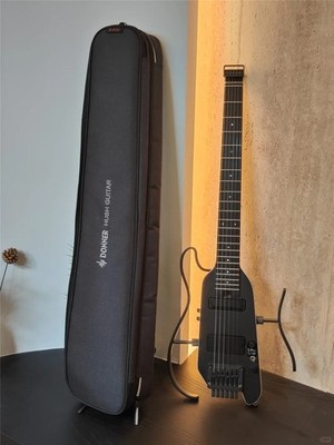 Donner HUSH  X PRO Electric Guitar Black