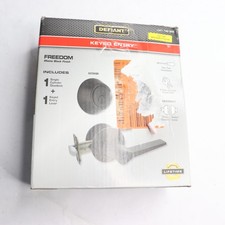 Defiant Universal Keyed Entry Deadbolt Lever Handle Metal Matte Black