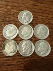 Lot Of 7 Roosevelt Silver Dimes