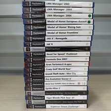 21 PS2 Games Bundle GTA Vice City WWE Here Comes Pain Jak II MGS2 PAL UK