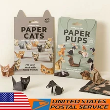 DIY Paper Cats - 50 Sheets DIY Origami Paper to Fold Cute Animal Cat Figures