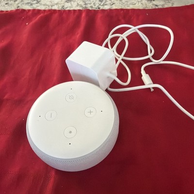 Amazon Echo Dot 3rd Gen Smart Speaker Alexa - - Used Working- White