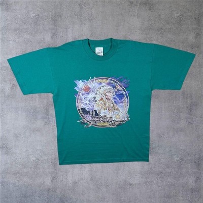 Vintage Screen Stars (1995) Bruce Lakofka Indianer grünes T-Shirt Large