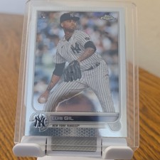 Topps 2022 Chrome Base Set #202 Luis Gil New York Yankees Rookie Baseball