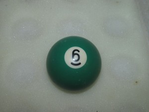 Minnesota Fats Regulation 2 1/4" Billiard Ball Number 6